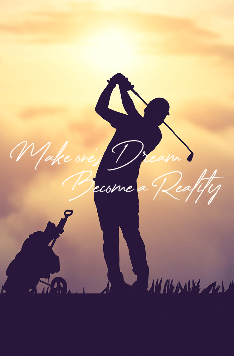 TOPイメージ・ゴルフをする親子の写真